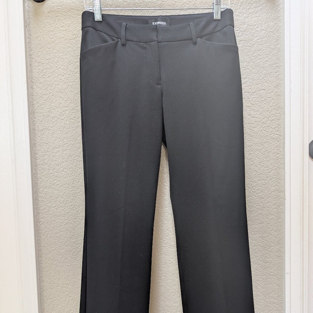 Black Trousers sz 4s Editor low rise bootcut